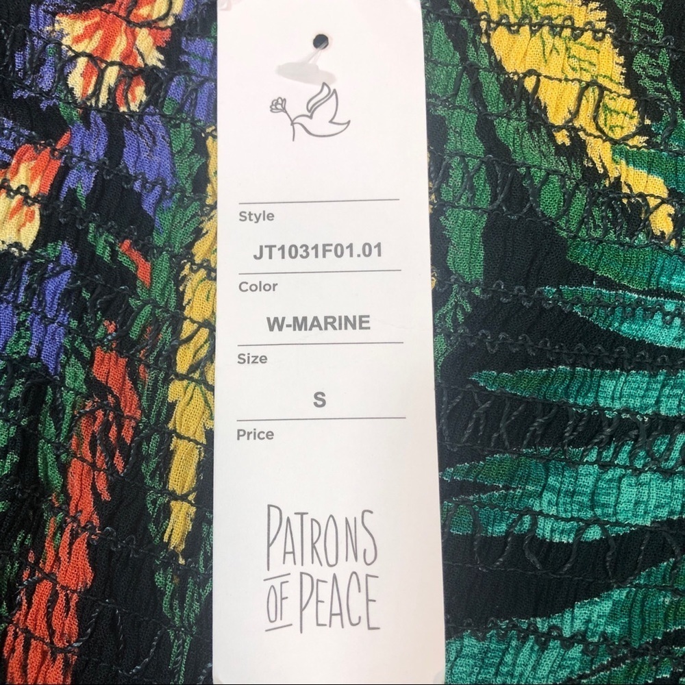 Patrons of Peace Tropical Smock Tank Top NWT Small - Picture 6 of 10